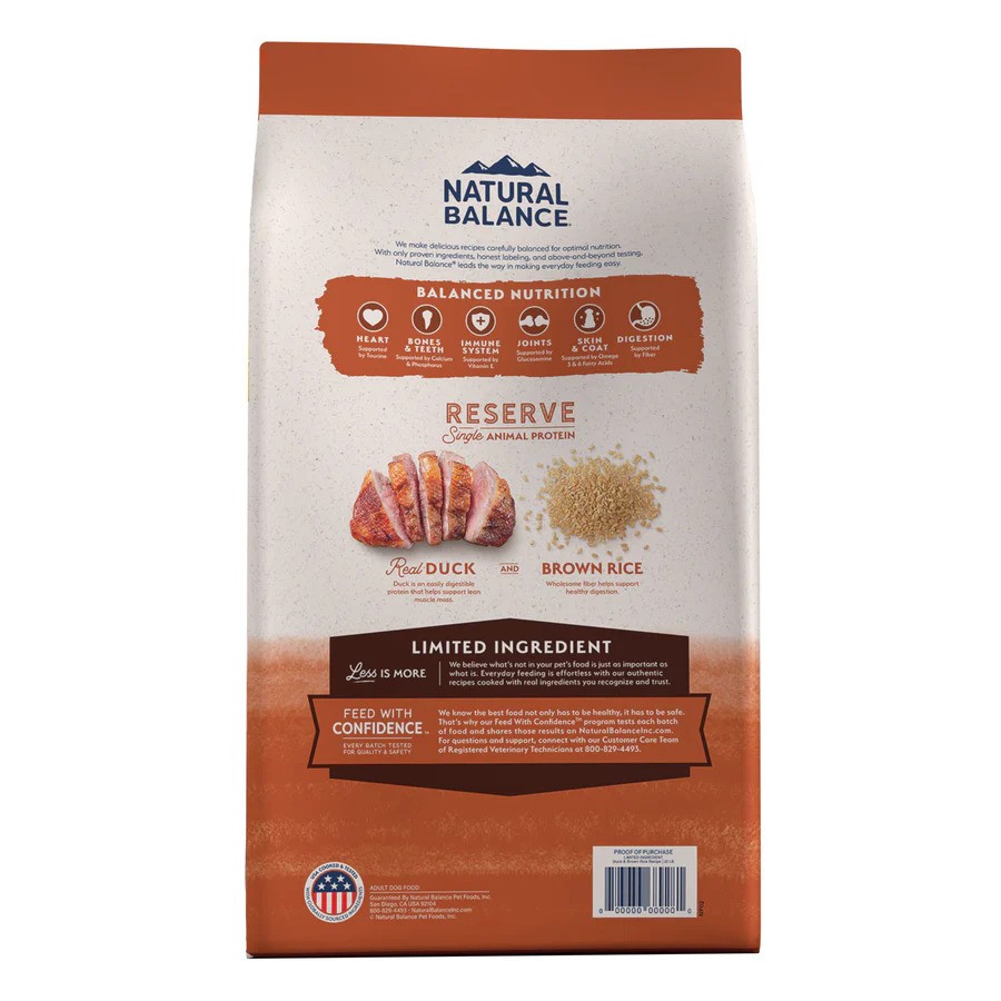 Natural Balance Limited Ingredient Reserve Duck & Brown Rice